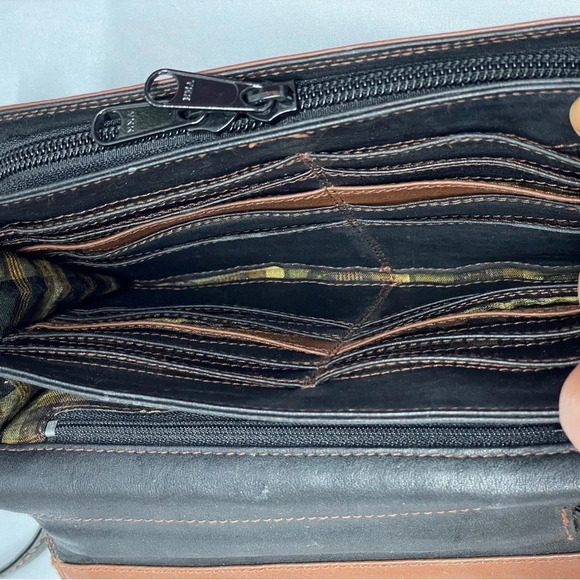 Pre-owned Derec Alexander Men Cross body Genuine Black Leather Bag - Picture 13 of 16